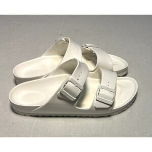 Birkenstock Womens Arizona Essentials EVA Slide Sandal White Size 40/9-9.5